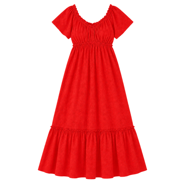 Sofia Jeans by Sofia Vergara V-Neck Flutter Sleeve Dress – Medium