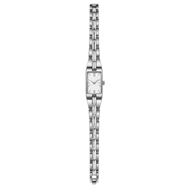 Seiko Rectangle Dress Watch 2E20-7479 Silver Tone