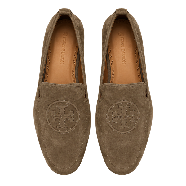 Tory Burch Leigh Suede Loafer Size 11 Brown Flats