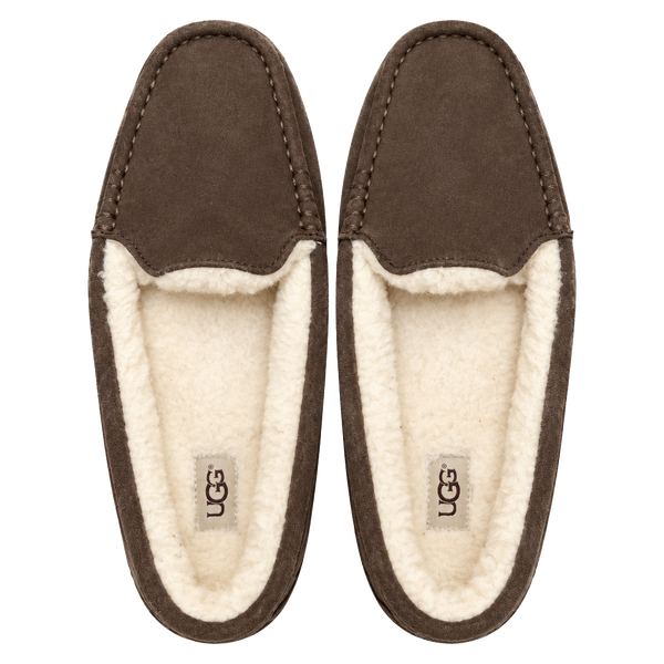 UGG Ansley Slipper Size 10 Espresso Brown Suede Shearling