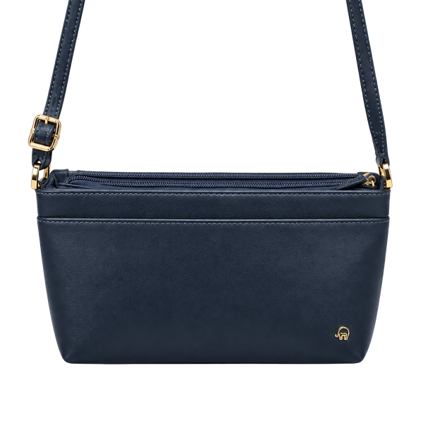 Etienne Aigner Navy Leather Crossbody Shoulder Bag