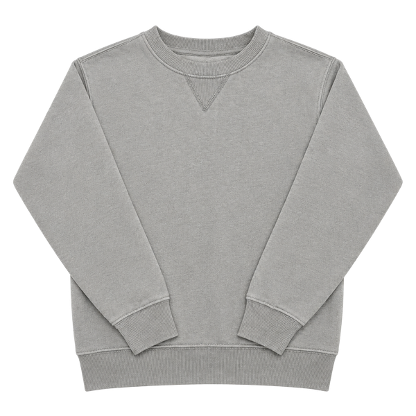 The Children's Place Sweatshirt Size 5/6 Gray Crew Neck V-Inset