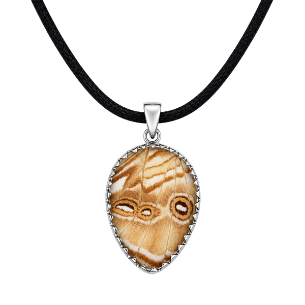 Sterling Silver Real Moth Wing Pendant