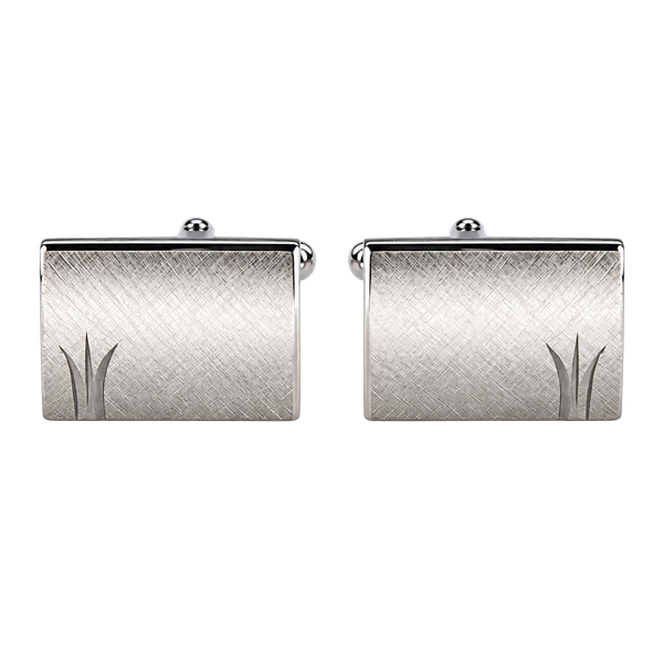 Vintage Anson Sterling Silver Cufflinks Blank No Monogram Brushed  Rectangle...