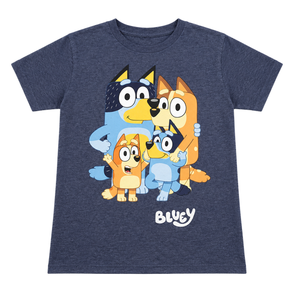 Bluey Graphic T-Shirt Heather Blue
