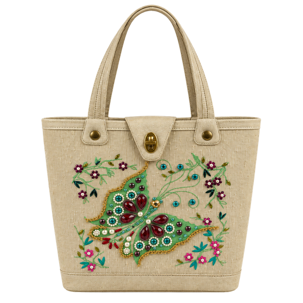 Vintage Enid Collins Butterfly Jeweled Tote
