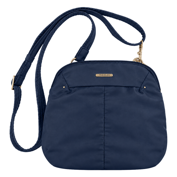 Travelon Anti-Theft Navy Blue Nylon Crossbody Bag
