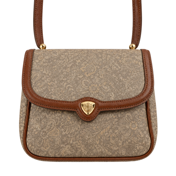 Liz Claiborne Vintage Brown Monogram Crossbody