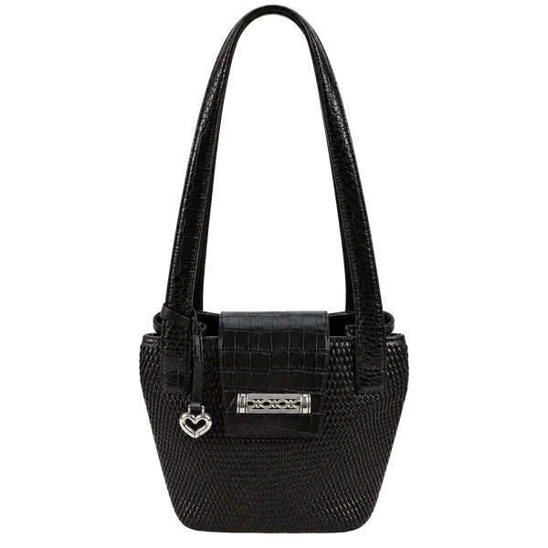 Brighton Brown Woven Leather Shoulder Bag Purse
