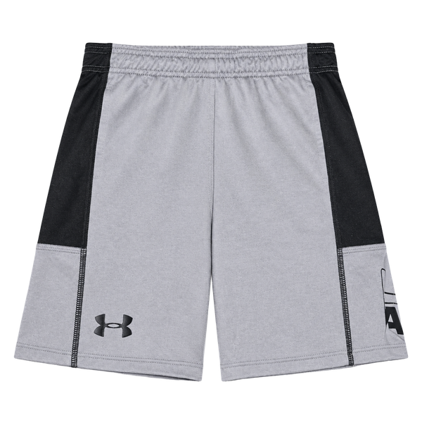 Under Armour Boys Athletic Shorts Size S Gray Black