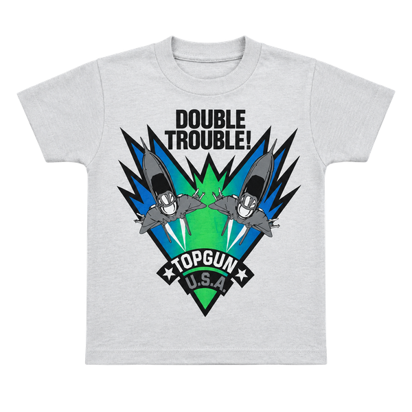 1980s Screen Stars Best Top Gun U.S.A. Double Trouble Tee Size kids 6-8