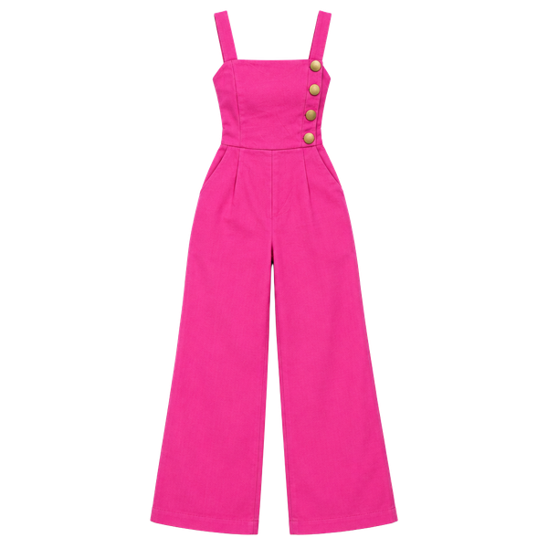 Fashion Nova Sally Mae Wide Leg Jumpsuit Size XS Pink