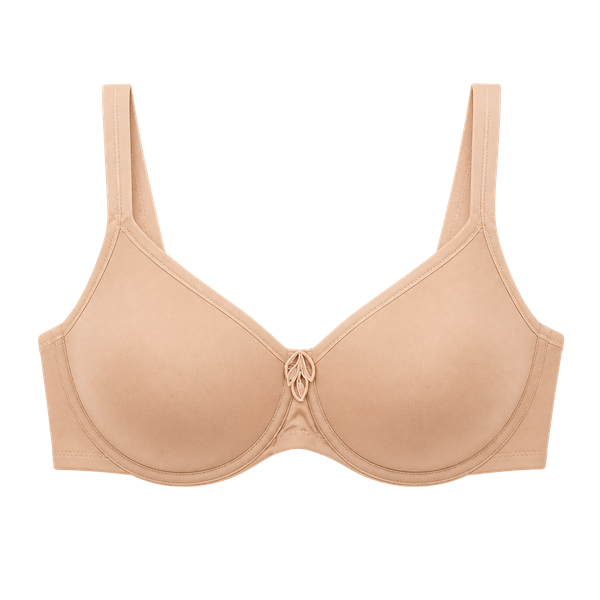 NWT Amoena 40AA Mastectomy Bra Lara SB #0674 Nude Wireless Shaped Foam Cups New