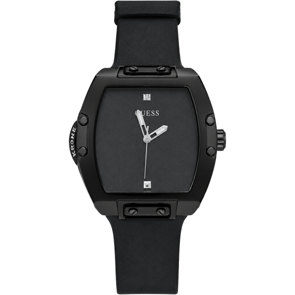 Guess GW0386G1 Phoenix Men's Black Tonneau Watch Genuine Diamond