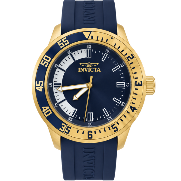 Invicta Specialty Watch Model 12847 Size 45mm Blue Polyurethane