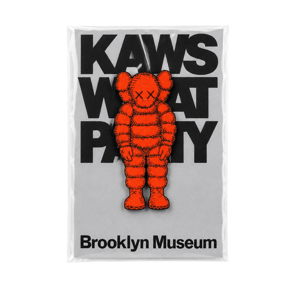 KAWS What Party Pin Orange Brooklyn Museum