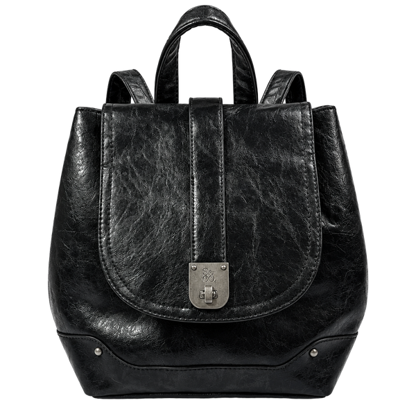 Style & Co Black Faux Leather Backpack