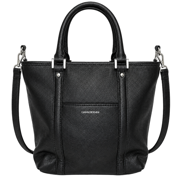 Giani Bernini Black Pebbled Leather Handbag