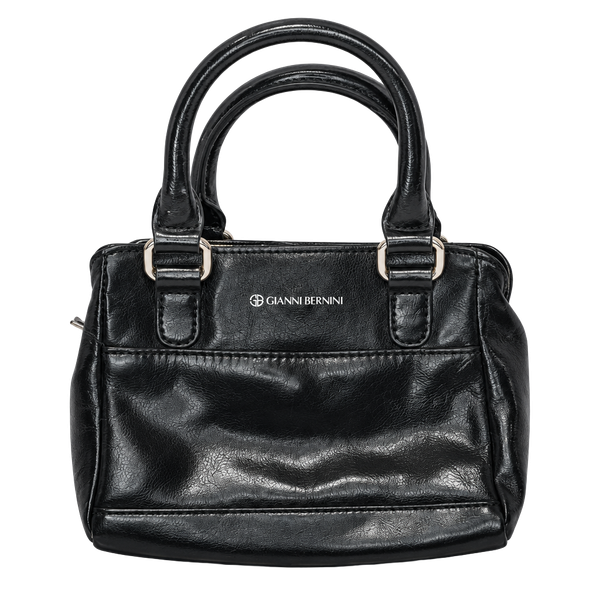 Giani Bernini Black Faux Leather Mini Handbag