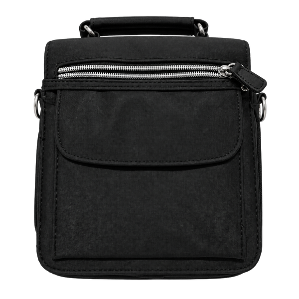 Unbranded Black Nylon Multi-Pocket Crossbody Bag
Missing long strap