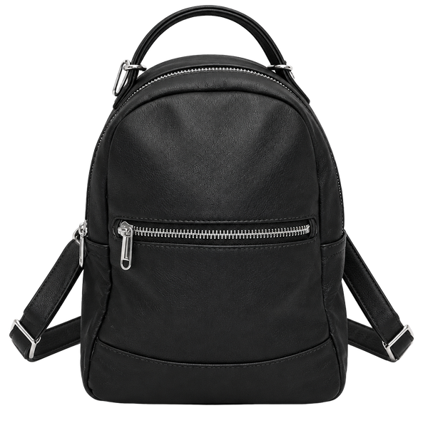 Wild Fable Black Faux Leather Mini Backpack
