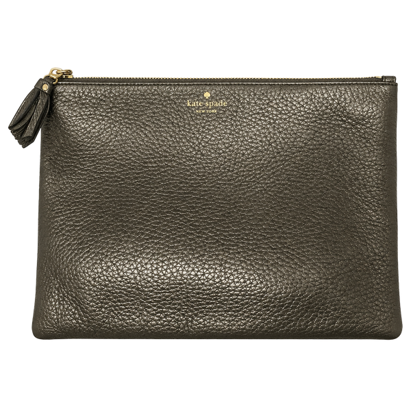 kate spade Black Leather Wristlet Clutch