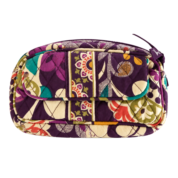 Vera Bradley Plum Crazy Floral Patchwork Wristlet Clutch - Purple Multi