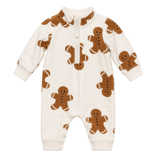 Carter's Child of Mine Gingerbread Fleece Sleep & Play |Size 3-6M