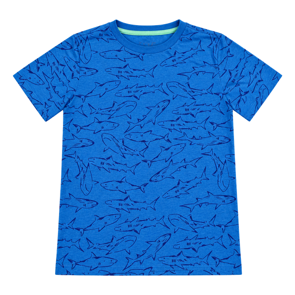 Cat & Jack Shark T-Shirt Size M (8/10) Blue