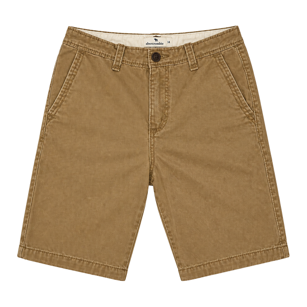 Abercrombie Kids Chino Shorts Size 14 Brown Cotton