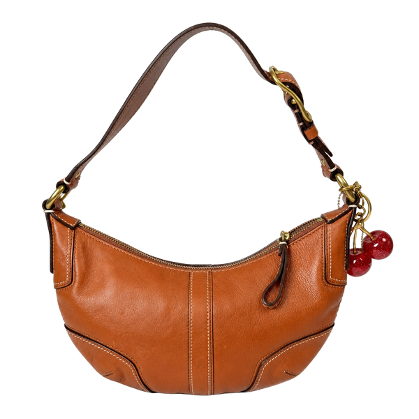 Coach Soho Brown Leather Hobo Shoulder Bag Handbag
