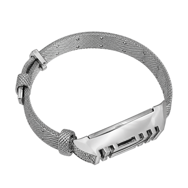 Tory Burch For Fitbit Metallic Leather Bracelet