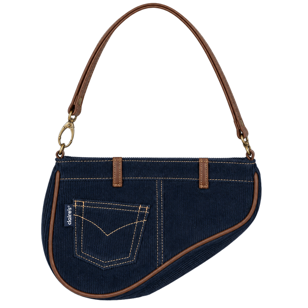 Claire's Corduroy Saddle Shoulder Bag