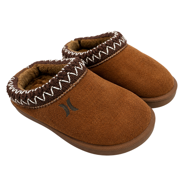 Hurley Kids Modi Slippers Size 7 Brown Indoor Outdoor