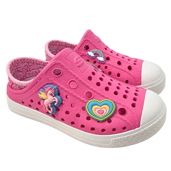 Skechers Toddler Girls Foamies Molded Slip-On Shoe Size 8 youth Pink