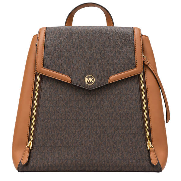 Michael Kors Freya Medium Backpack Brown Acorn Logo