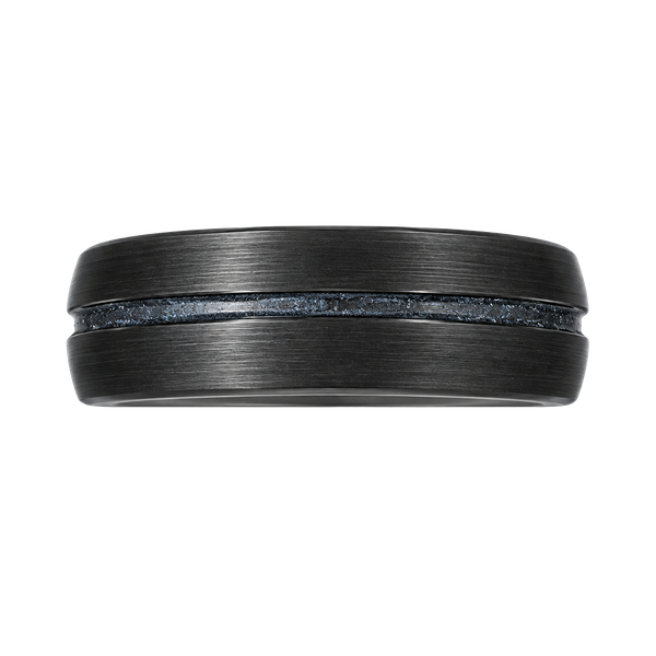 Triton Tungsten Carbide Ring TC.850 Black Blue Wedding Band