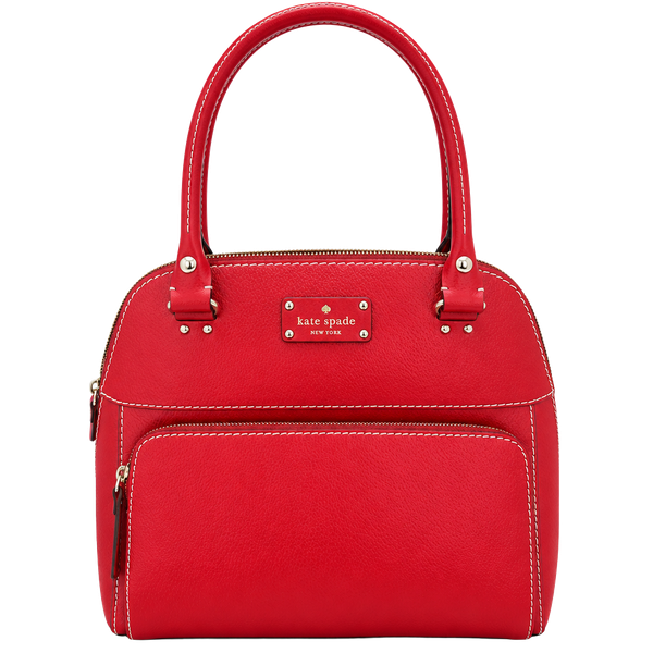 Kate Spade New York Red Leather Top Handle Satchel Bag
