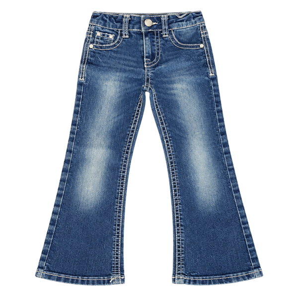 Cedar Rose Jeans girls/kids Size 5 Blue Sequin Pockets Flare Denim
