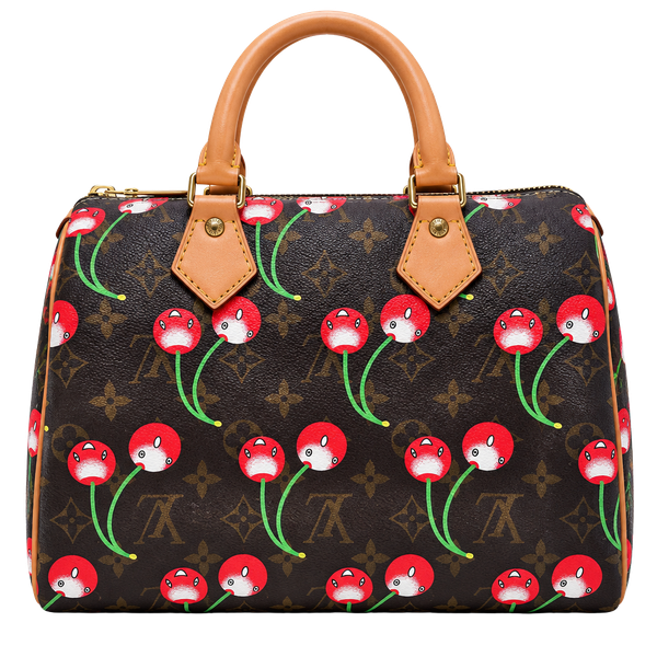 Louis Vuitton x Takashi Murakami Cerises Speedy 25 Monogram Handbag