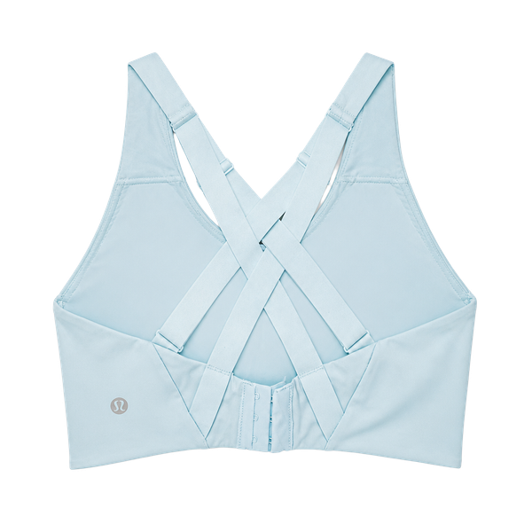 Lululemon Enlite Bra High Support Cross Back Sports Bra, Light Blue, Size 36DDD