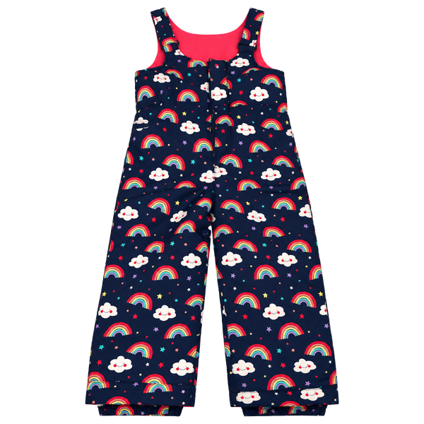 Pink snow suit rainbows  and clouds new
