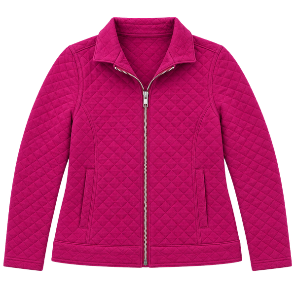 Gymboree Girls Quilted Jacket Size M (7-8) Hot Pink Zipper Coat