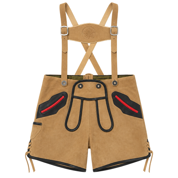 Alpen Kitz Kids Lederhosen 104 Genuine Leather Bavarian Oktoberfest Suspenders