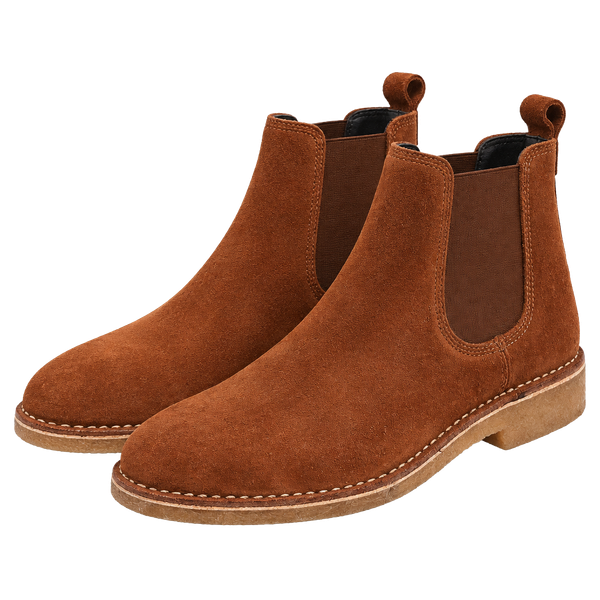 Kenneth Cole Hewitt Chelsea Boot Size 11 Brown Suede Ankle Boots