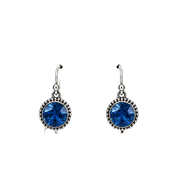 Main Street Blue Crystal Drop Earrings Size 107