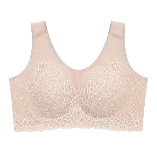 Unbranded Seamless Wireless Lace Bralette Size XL Pink