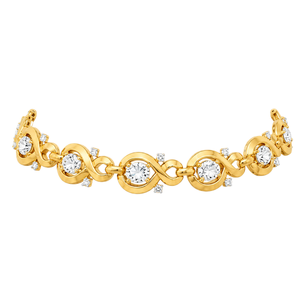 1952 Crown Trifari Alfred Philippe LORELEI Crystal Gold Tone Choker  Necklace 