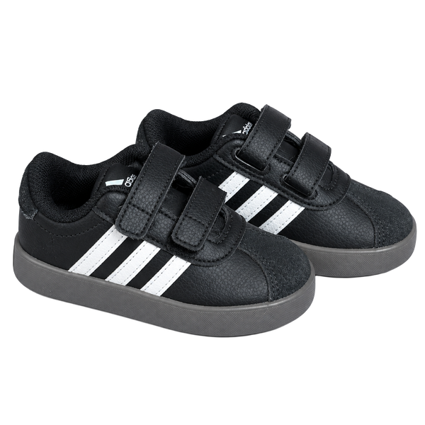 Adidas VL Court 3.0 CF I Toddler Black White Sneakers