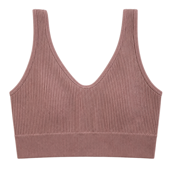 Aerie Seamless Ribbed Bralette Dusty Pink Size XS
